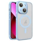 For iPhone 13 Side Cooling Skin Feel Frosted MagSafe Magnetic Phone Case(Sky Blue) - 1