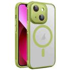 For iPhone 13 Side Cooling Skin Feel Frosted MagSafe Magnetic Phone Case(Green) - 1