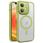 For iPhone 12 Hardware Side Cooling Skin Feel Frosted MagSafe Magnetic Phone Case with Lens Film(Green) - 1