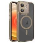 For iPhone 12 Hardware Side Cooling Skin Feel Frosted MagSafe Magnetic Phone Case with Lens Film(Gold) - 1