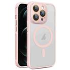 For iPhone 12 Pro Side Cooling Skin Feel Frosted MagSafe Magnetic Phone Case(Pink) - 1