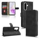 For Samsung Galaxy A36 5G Skin Feel Magnetic Flip Leather Phone Case(Black) - 1