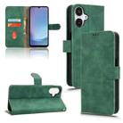 For Samsung Galaxy A25 5G SC-53F Skin Feel Magnetic Flip Leather Phone Case(Green) - 1