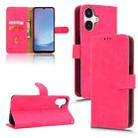 For Samsung Galaxy A25 5G SC-53F Skin Feel Magnetic Flip Leather Phone Case(Rose Red) - 1