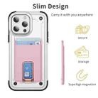 Skin Feel MagSafe Magnetic Phone Card Sleeve with Bracket(Pink) - 3