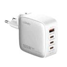 LDNIO Q408 100W GaN USB+3 USB-C / Type-C Interface Charger with 1m 100W USB-C / Type-C to USB-C / Type-C Data Cable, Plug Type:EU Plug(White) - 1