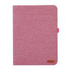 For OnePlus Pad Pro 12.1 Fabric Leather Tablet Case(Rose Red) - 2