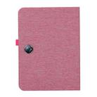 For OnePlus Pad Pro 12.1 Fabric Leather Tablet Case(Rose Red) - 3