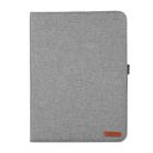 For OnePlus Pad Pro 12.1 Fabric Leather Tablet Case(Grey) - 2