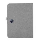 For OnePlus Pad Pro 12.1 Fabric Leather Tablet Case(Grey) - 3