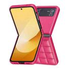 For Samsung Galaxy Z Flip4 Square-shaped Leather Back Cover Phone Case(Rose Red) - 2