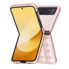 For Samsung Galaxy Z Flip4 Square-shaped Leather Back Cover Phone Case(Rose Gold) - 2