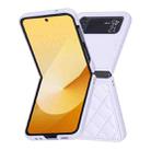 For Samsung Galaxy Z Flip3 Rhombus-shaped Leather Back Cover Phone Case(Purple) - 2