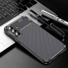 For Samsung Galaxy A56 5G Carbon Fiber Texture Shockproof TPU Phone Case(Black) - 1