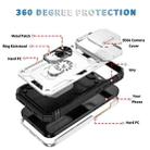 For iPhone 16 Pro Max Sliding Camshield TPU + PC Phone Case with Holder(White+Black) - 2