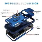 For iPhone 16 Pro Max Sliding Camshield TPU + PC Phone Case with Holder(Navy Blue) - 2