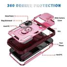 For iPhone 16 Pro Sliding Camshield TPU + PC Phone Case with Holder(Pink+Rose Red) - 2