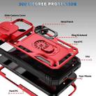 For iPhone 16 Plus Sliding Camshield TPU + PC Phone Case with Holder(Red+Black) - 2