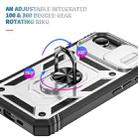 For iPhone 16e Sliding Camshield TPU + PC Phone Case with Holder(White+Black) - 3