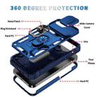 For iPhone 16e Sliding Camshield TPU + PC Phone Case with Holder(Navy Blue) - 2