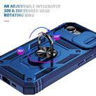 For iPhone 16e Sliding Camshield TPU + PC Phone Case with Holder(Navy Blue) - 3