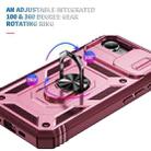 For iPhone 16e Sliding Camshield TPU + PC Phone Case with Holder(Pink+Rose Red) - 3