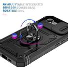 For iPhone 16e Sliding Camshield TPU + PC Phone Case with Holder(Black) - 3