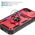 For iPhone 16e Sliding Camshield TPU + PC Phone Case with Holder(Red+Black) - 3