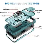 For iPhone 16e Sliding Camshield TPU + PC Phone Case with Holder(Green) - 2