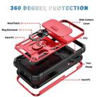 For iPhone 17 Pro Max Sliding Camshield TPU + PC Phone Case with Holder(Red+Black) - 2