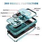 For iPhone 17 Pro Max Sliding Camshield TPU + PC Phone Case with Holder(Green) - 2