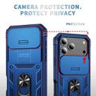 For iPhone 17 Pro Sliding Camshield TPU + PC Phone Case with Holder(Navy Blue) - 3