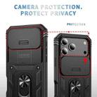 For iPhone 17 Pro Sliding Camshield TPU + PC Phone Case with Holder(Black) - 3