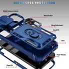 For iPhone 17 Sliding Camshield TPU + PC Phone Case with Holder(Navy Blue) - 2