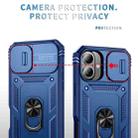 For iPhone 17 Sliding Camshield TPU + PC Phone Case with Holder(Navy Blue) - 3