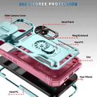 For iPhone 17 Sliding Camshield TPU + PC Phone Case with Holder(Pink+Green) - 2