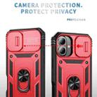 For iPhone 17 Sliding Camshield TPU + PC Phone Case with Holder(Red+Black) - 3