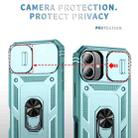 For iPhone 17 Sliding Camshield TPU + PC Phone Case with Holder(Green) - 3