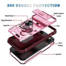 For iPhone 17 Air Sliding Camshield TPU + PC Phone Case with Holder(Pink+Rose Red) - 2
