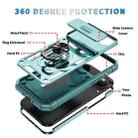 For iPhone 17 Air Sliding Camshield TPU + PC Phone Case with Holder(Green) - 2