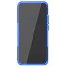 For Xiaomi Redmi 9A Tire Texture Shockproof TPU+PC Protective Case with Holder(Blue) - 3