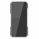 For Xiaomi Redmi 9A Tire Texture Shockproof TPU+PC Protective Case with Holder(White) - 3