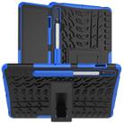 For Samsung Galaxy Tab S8 / Galaxy Tab S7 T870 / T875 Tire Texture Shockproof TPU+PC Protective Case with Holder(Blue) - 1