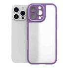 For iPhone 16 Pro Max Bodyguard Micro Matte PC Hybrid TPU Phone Case(Purple) - 1