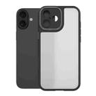 For iPhone 16 Plus Bodyguard Micro Matte PC Hybrid TPU Phone Case(Black) - 1