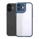 For iPhone 16 Plus Bodyguard Micro Matte PC Hybrid TPU Phone Case(Blue) - 1