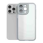 For iPhone 15 Pro Max Bodyguard Micro Matte PC Hybrid TPU Phone Case(Grey) - 1