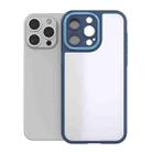 For iPhone 15 Pro Max Bodyguard Micro Matte PC Hybrid TPU Phone Case(Blue) - 1