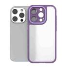 For iPhone 15 Pro Bodyguard Micro Matte PC Hybrid TPU Phone Case(Purple) - 1