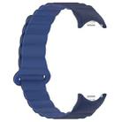 For Xiaomi Smart Band 9 / 8 Two Color Magnetic Silicone Watch Band(Navy Blue Dark Blue) - 3